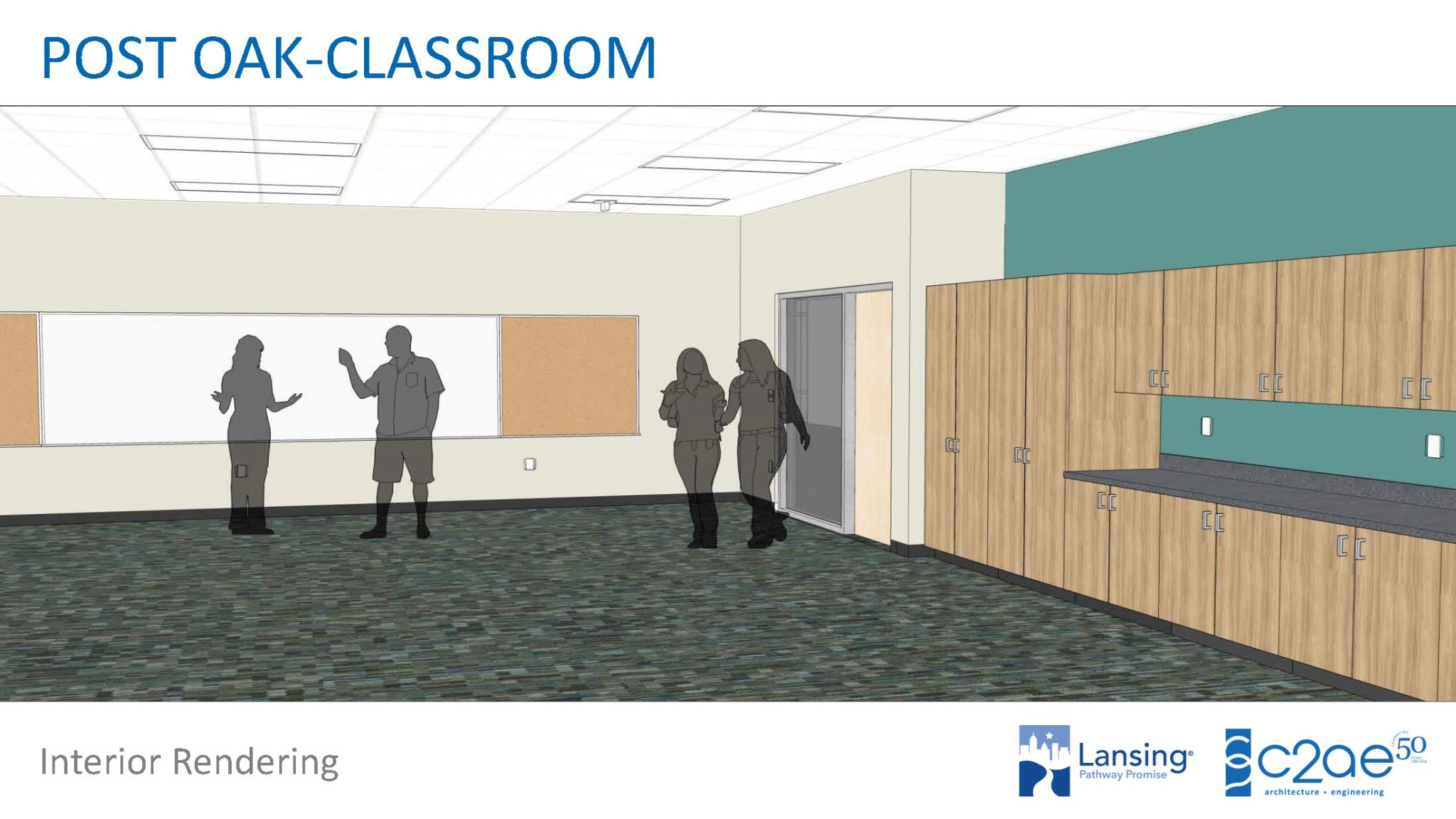 Classroom Interior Rendering