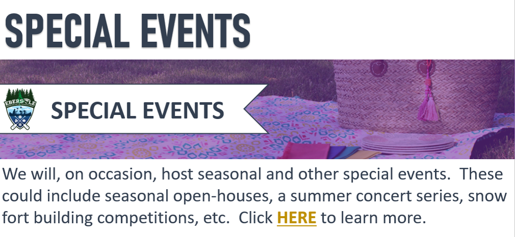 Special Events - Learn More