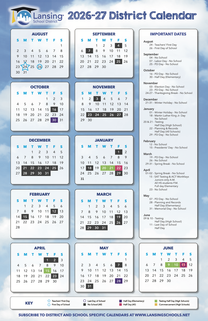 2025-26 At a Glance Calendar