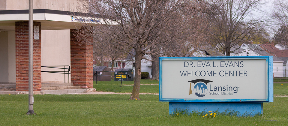 Welcome Center sign